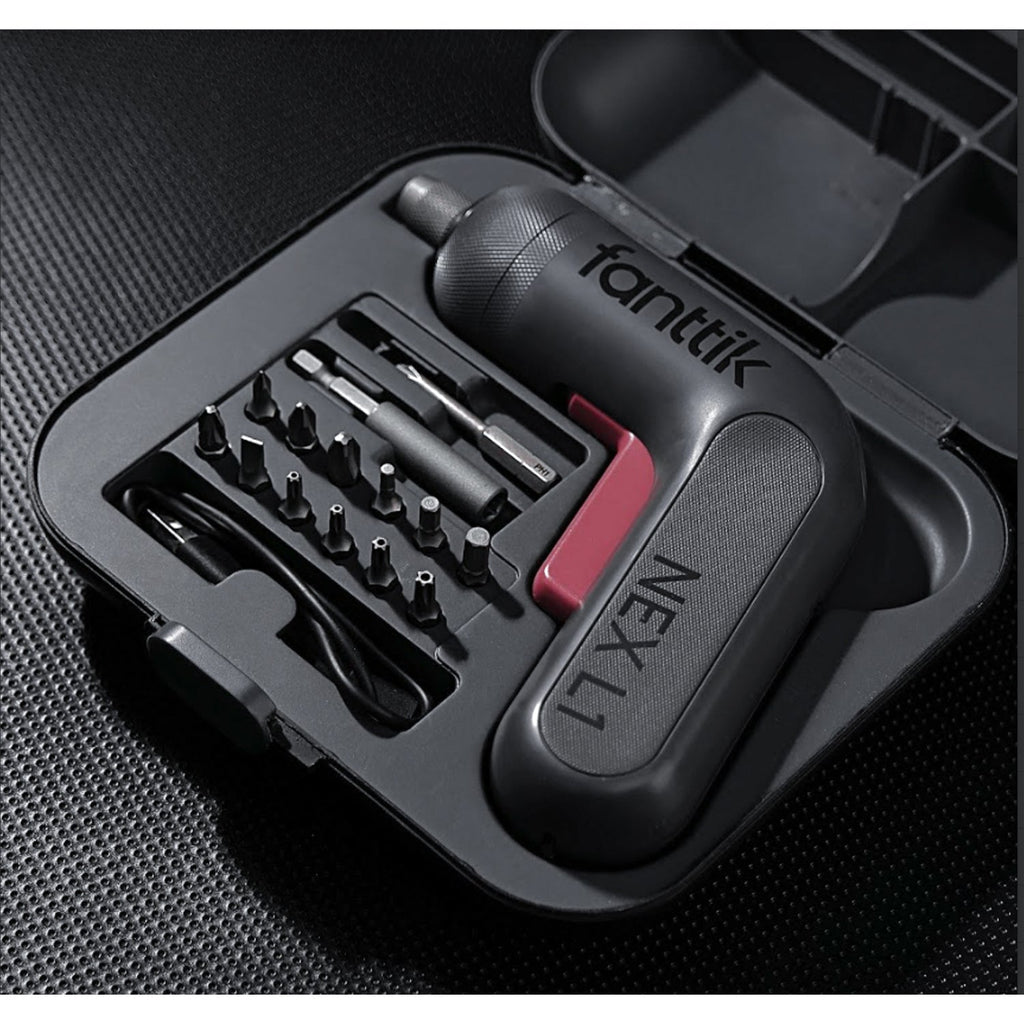 Fanttik L1 Pro Power Screwdriver,14 pcs S4 metal bits that cover all you need, USB A to C cable