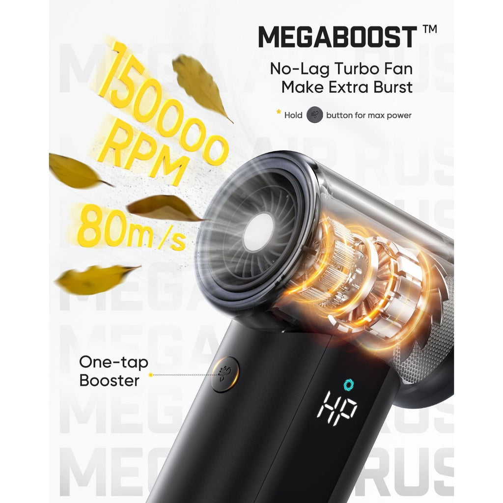 Fanttik B11 Pro Max electric air duster with MegaBoost one-tap booster, 75000 RPM and 80m/s airflow
