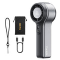 Fanttik GoFlow 11 Apex handheld fan with lanyard, carrying pouch, and USB-C cable