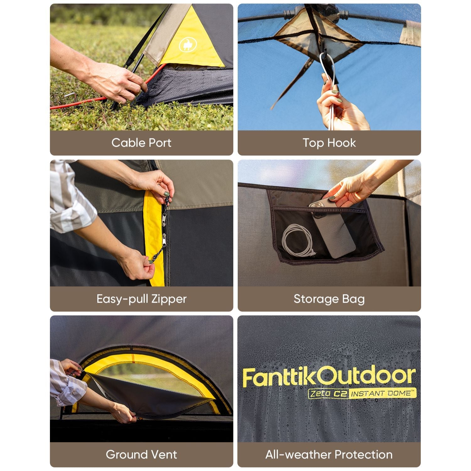 FanttikOutdoor Zeta C2 Camping Tent