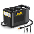 Fanttik X9 Ultra V12 Aerocore Pump tire inflator for pickup trucks with digital gauge & LED light. Includes hose and nozzles.